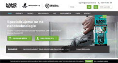Desktop Screenshot of nanoprotech.cz