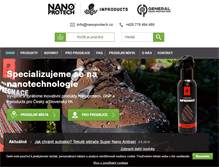 Tablet Screenshot of nanoprotech.cz